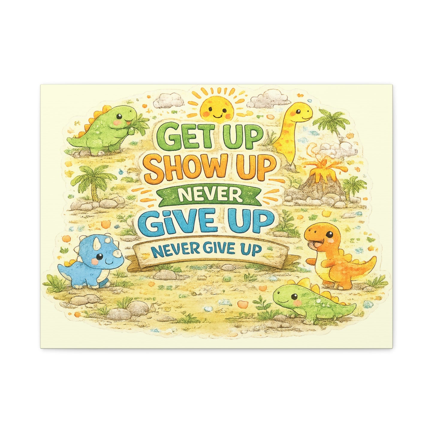 Kids Inspirational Canvas Wall Art – Premium Motivational Canvas Print for Bedroom, Playroom & Nursery Décor