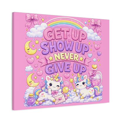 Kids Inspirational Canvas Wall Art – Premium Motivational Canvas Print for Bedroom, Playroom & Nursery Décor