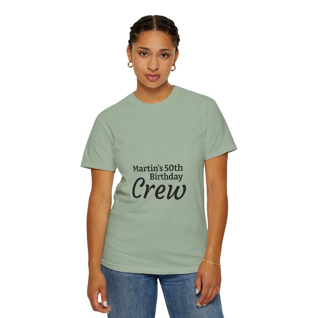 Custom Name & Age Birthday Crew T-Shirt – Personalized Group Shirt