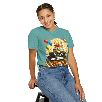 Custom Name Birthday T-Shirt – Get Up Show Up Never Give Up