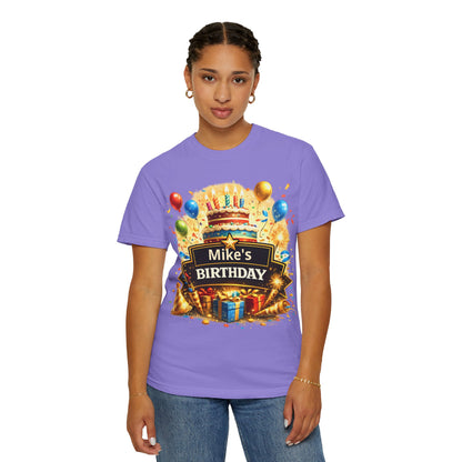 Custom Name Birthday T-Shirt – Get Up Show Up Never Give Up