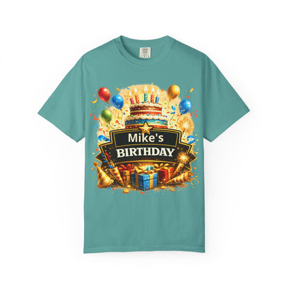 Custom Name Birthday T-Shirt – Get Up Show Up Never Give Up