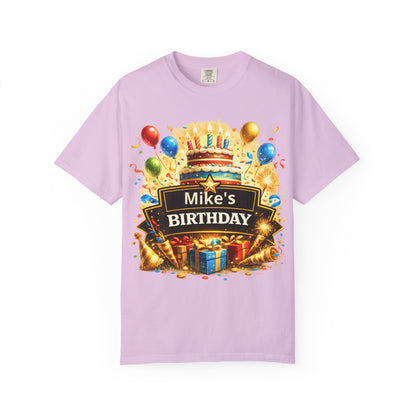 Custom Name Birthday T-Shirt – Get Up Show Up Never Give Up