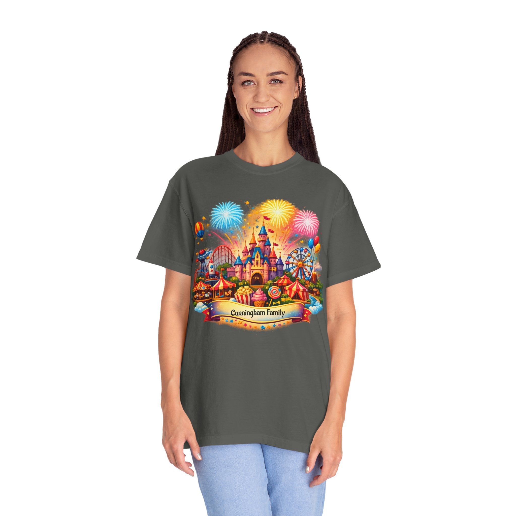 Customizable Name Graphic T-Shirt – for Disney Trips, Theme Park Vacations