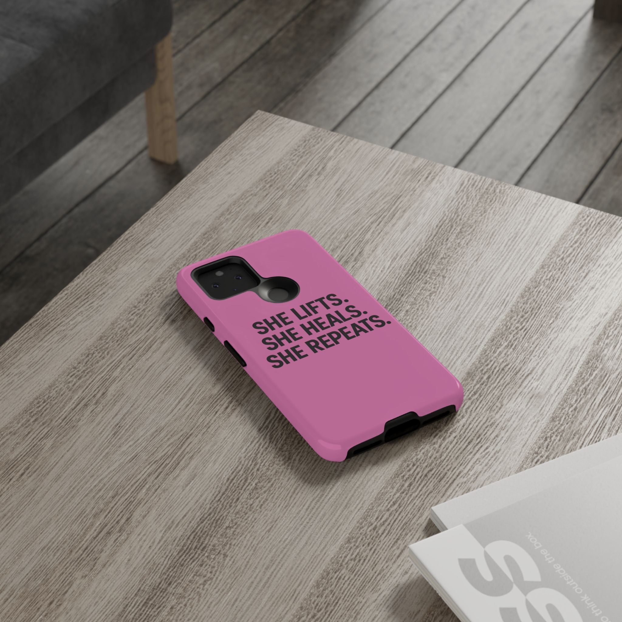 She lifts. She heals. She repeats. Tough Phone Cases