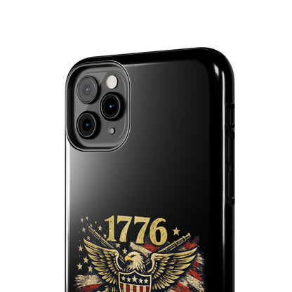 Patriotic 4th of July Tough Phone Case | Shockproof Protective Cover for iPhone & Samsung | USA Independence Day Design