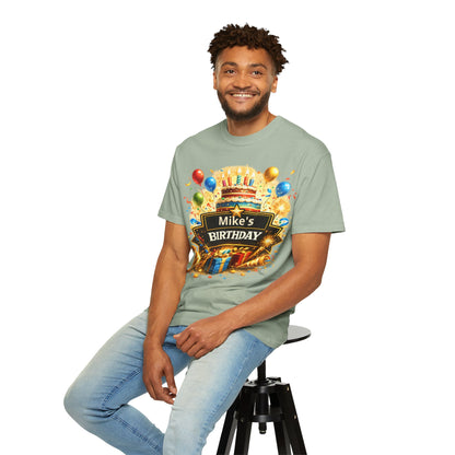 Custom Name Birthday T-Shirt – Get Up Show Up Never Give Up