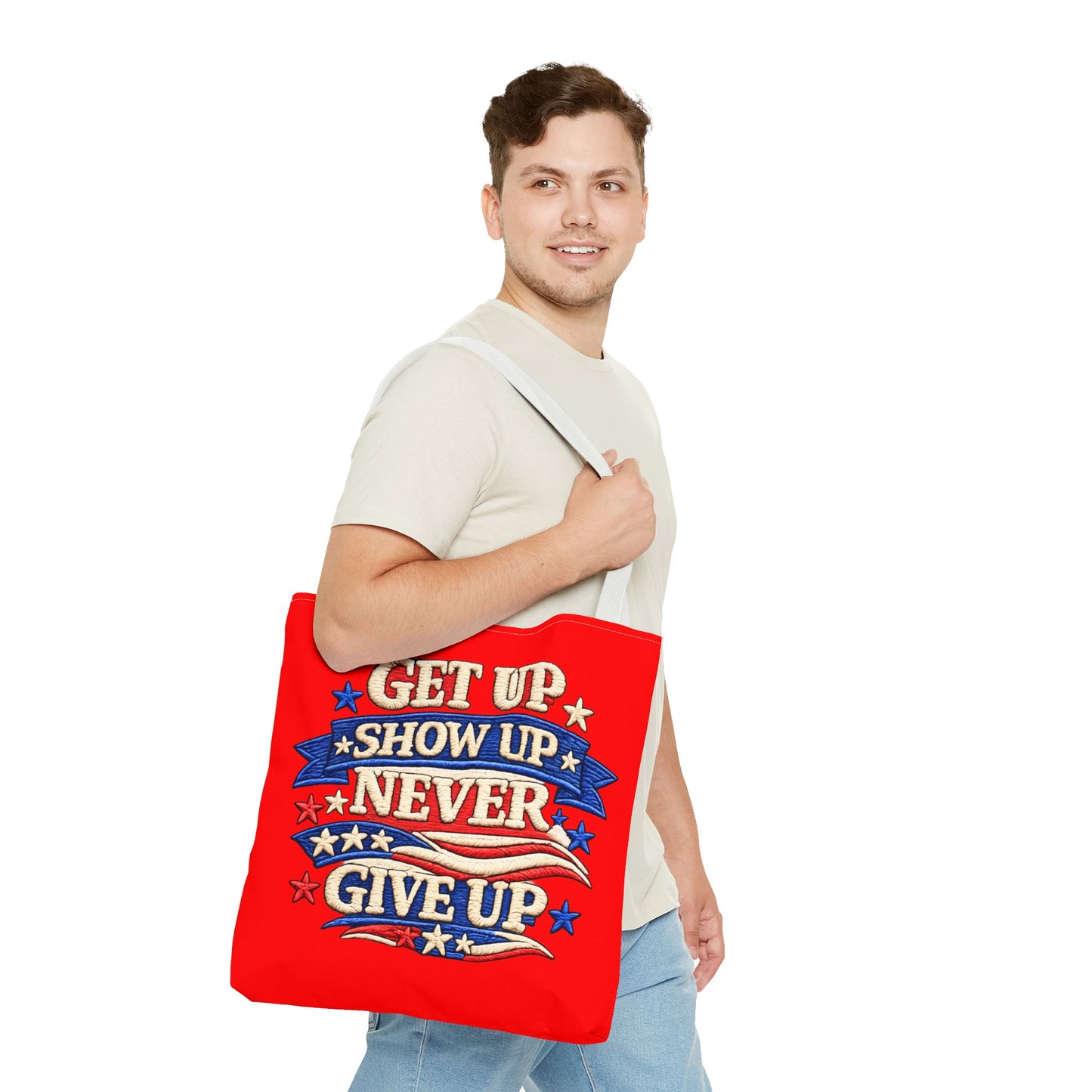 Patriotic 4th of July Tote Bag | Reusable American Pride Shopping Bag | USA Independence Day Beach, Grocery & Everyday Carry Tote