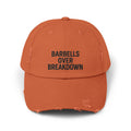 Barbells Over Breakdown: Unisex Distressed Cap
