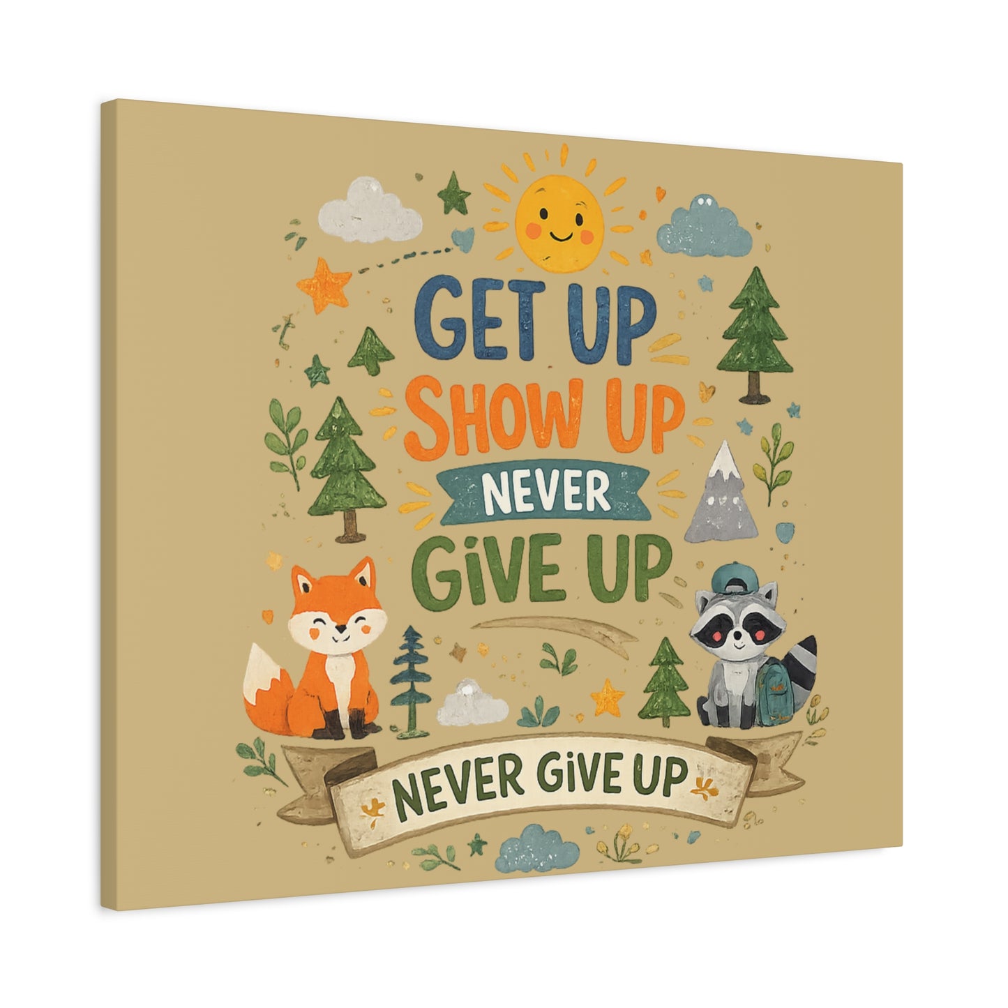 Kids Inspirational Canvas Wall Art – Premium Motivational Canvas Print for Bedroom, Playroom & Nursery Décor