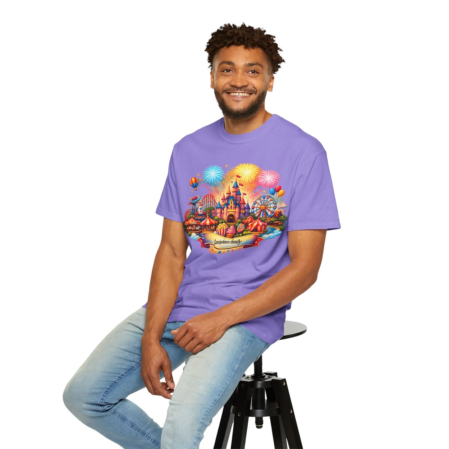 Customizable Name Graphic T-Shirt – for Disney Trips, Theme Park Vacations