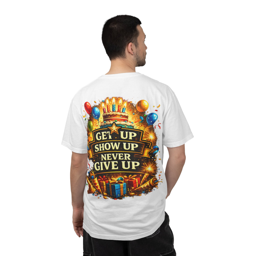 Custom Name & Age Birthday Crew T-Shirt – Personalized Group Shirt