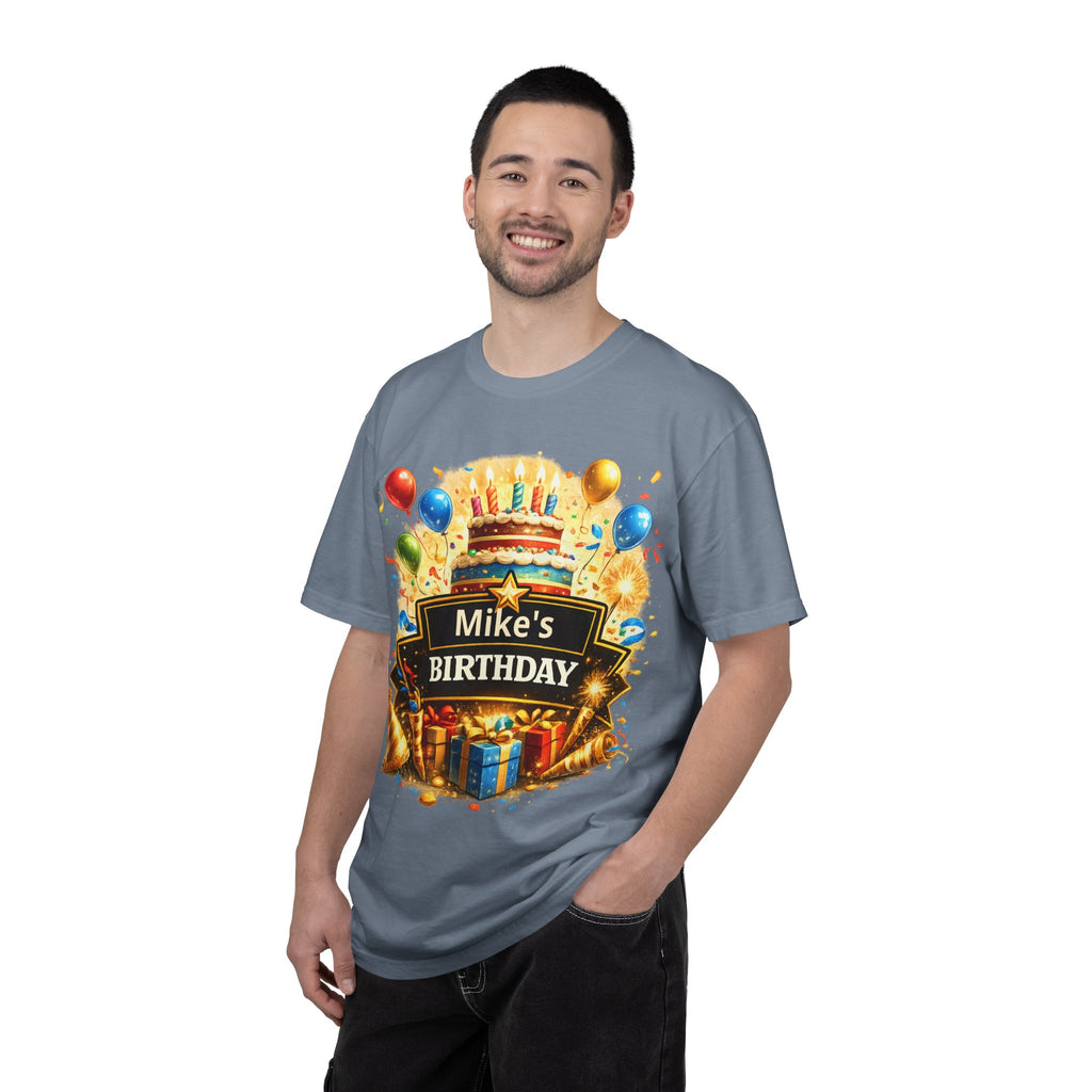 Custom Name Birthday T-Shirt – Get Up Show Up Never Give Up