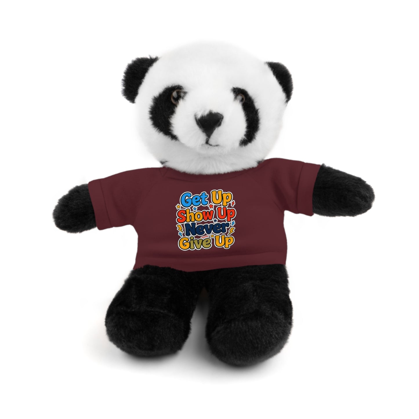 Stuffed Animals with Tee " Get Up Show Up Never Give Up"