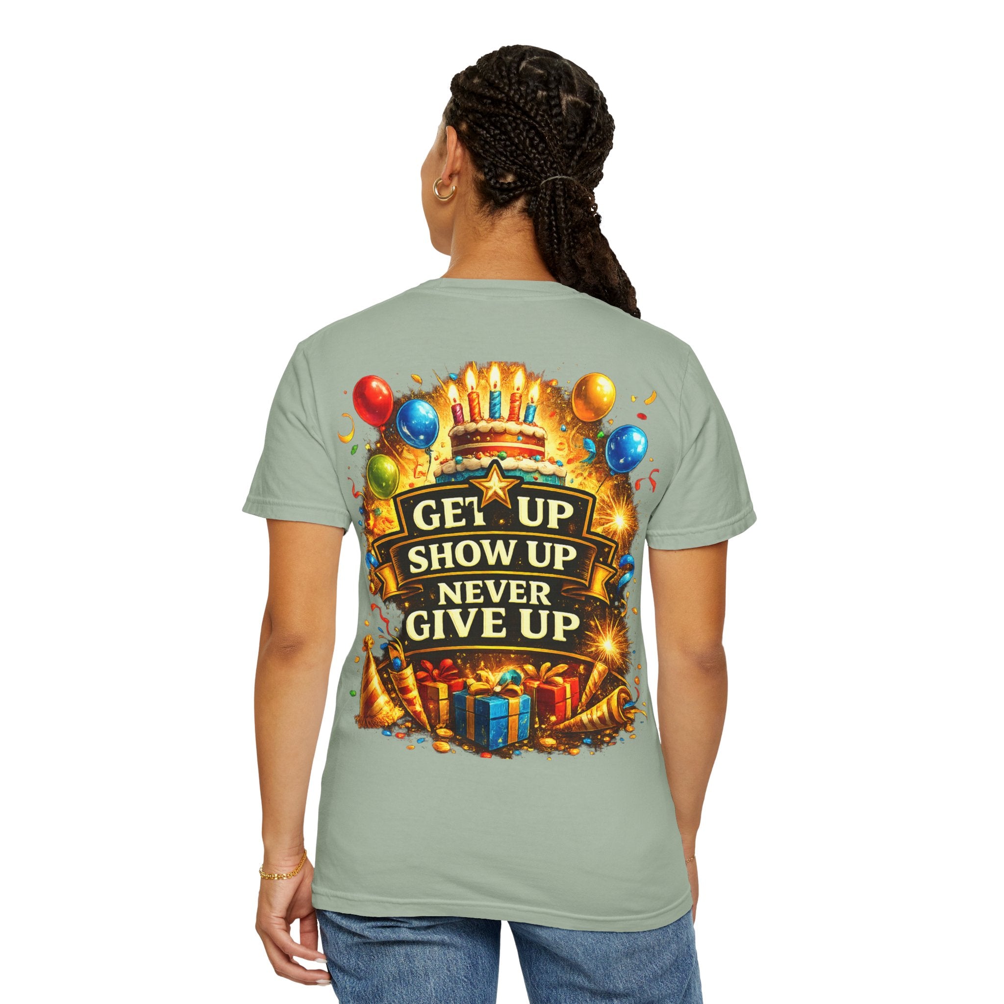 Custom Name & Age Birthday Crew T-Shirt – Personalized Group Shirt