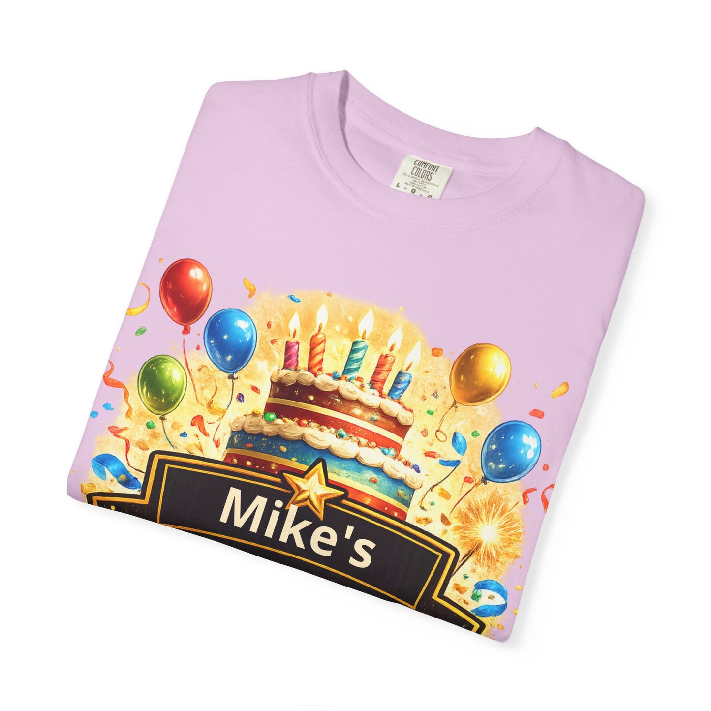 Custom Name Birthday T-Shirt – Get Up Show Up Never Give Up