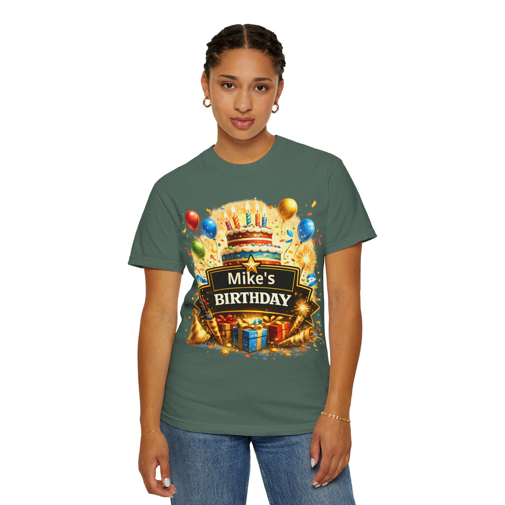 Custom Name Birthday T-Shirt – Get Up Show Up Never Give Up