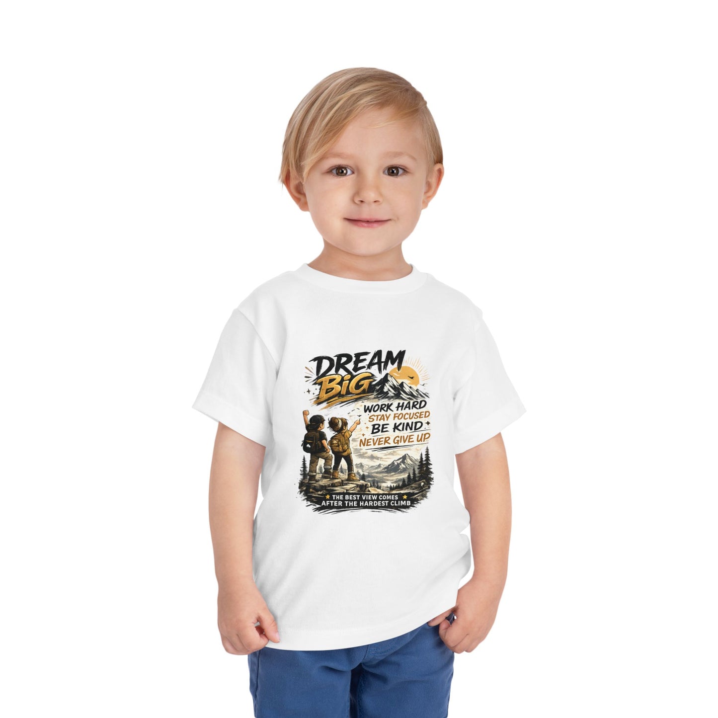 Toddler Motivational T-Shirt | Inspirational Kids Graphic Tee | Soft Cotton Toddler Shirt | Positive Mindset Children's Clothing | Everyday Comfort Tee