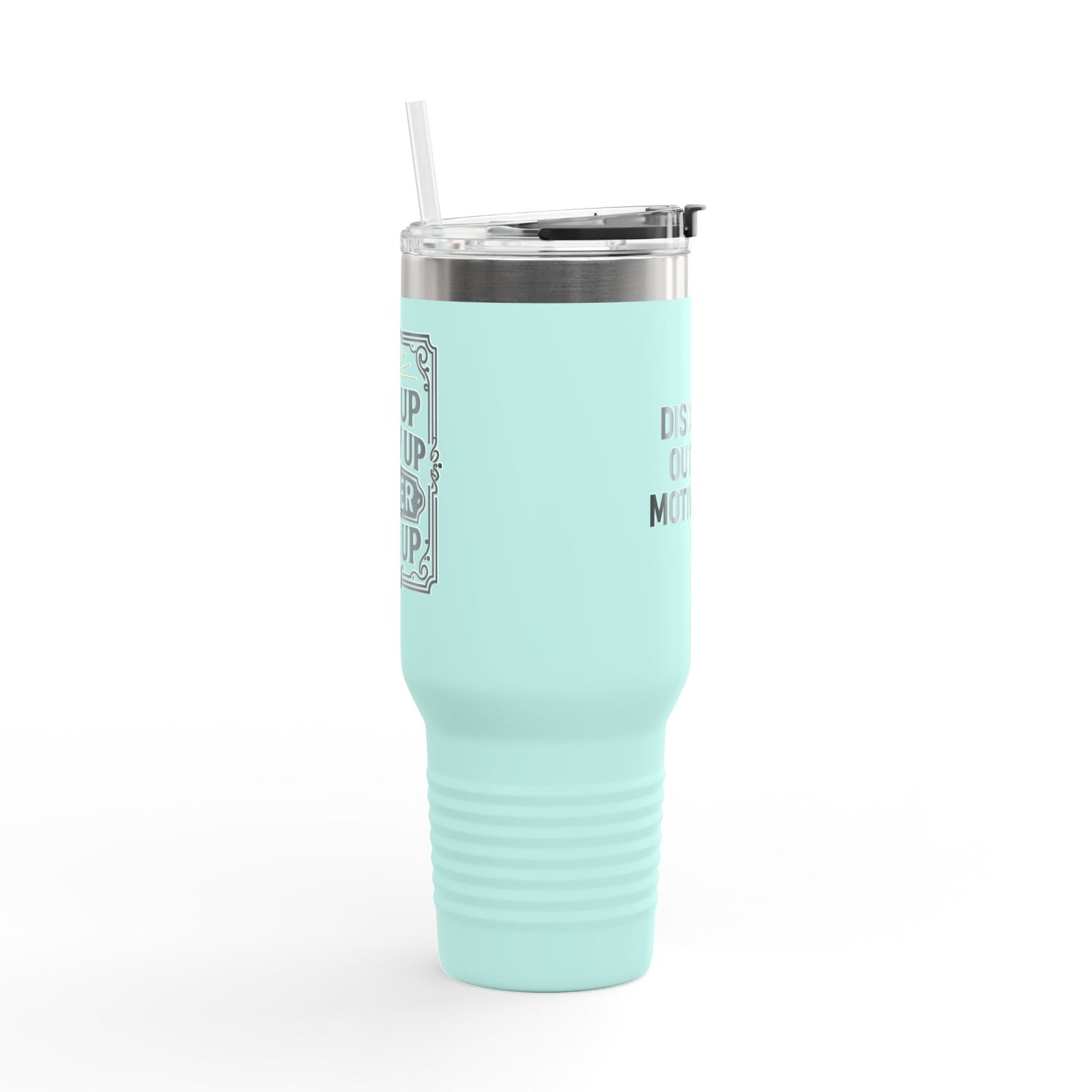 Discipline Outlifts Motivation Insulated Travel Mug, 40oz