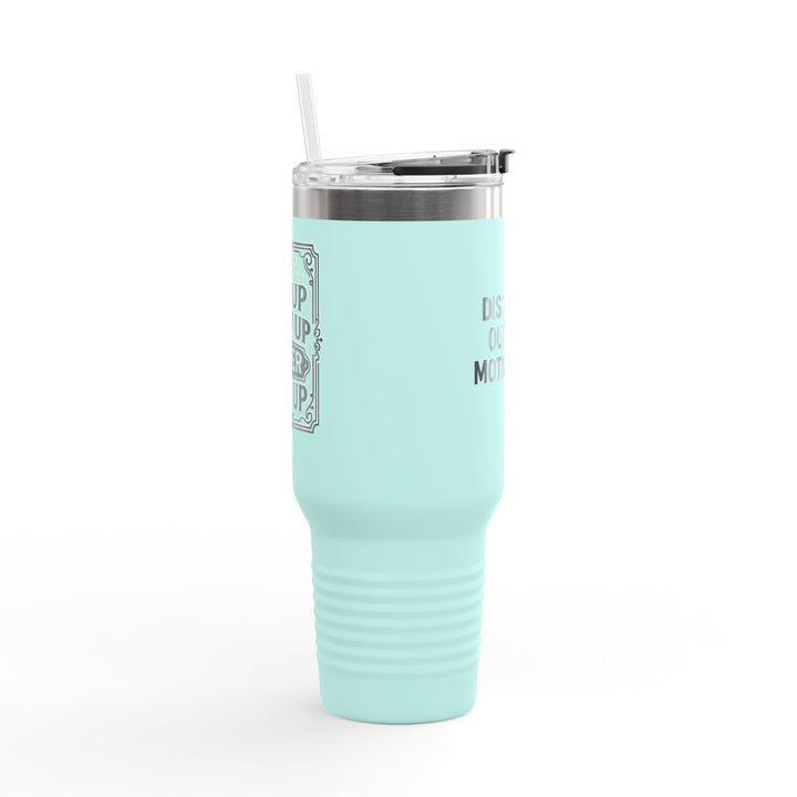 Discipline Outlifts Motivation Insulated Travel Mug, 40oz