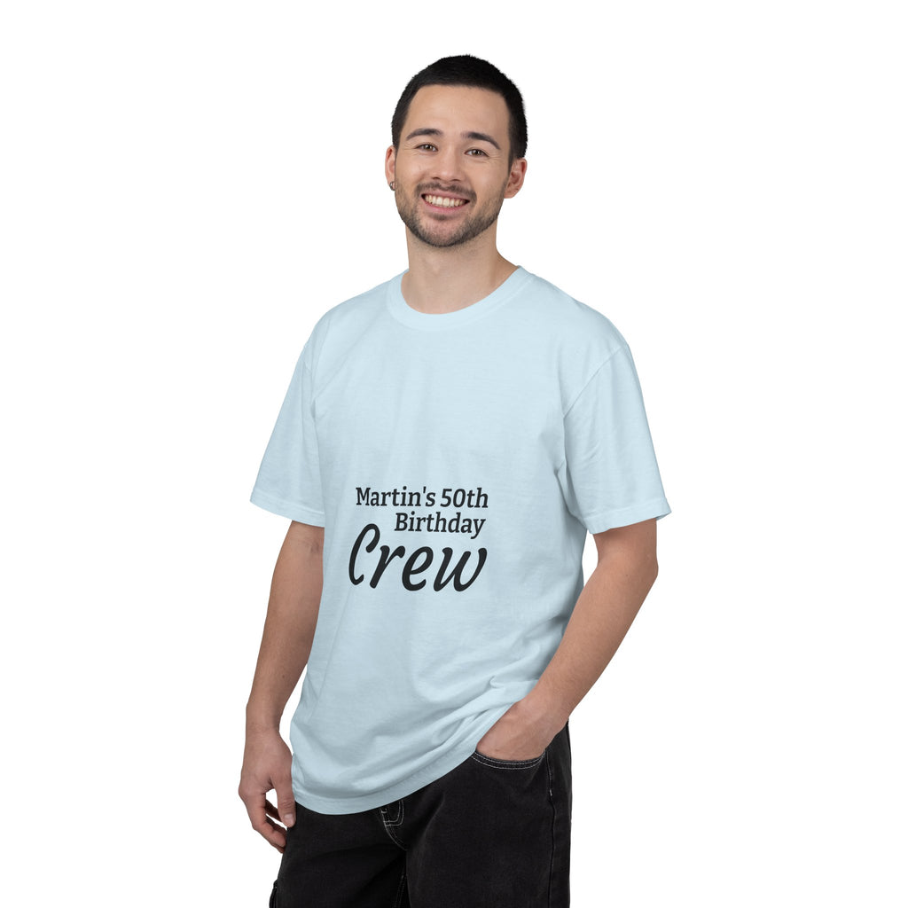 Custom Name & Age Birthday Crew T-Shirt – Personalized Group Shirt