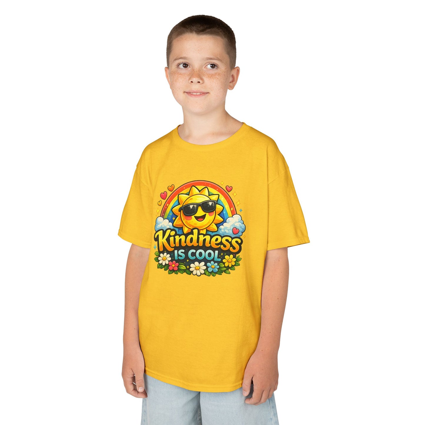 Kids Heavy Cotton™ Tee "Kindness is Cool"