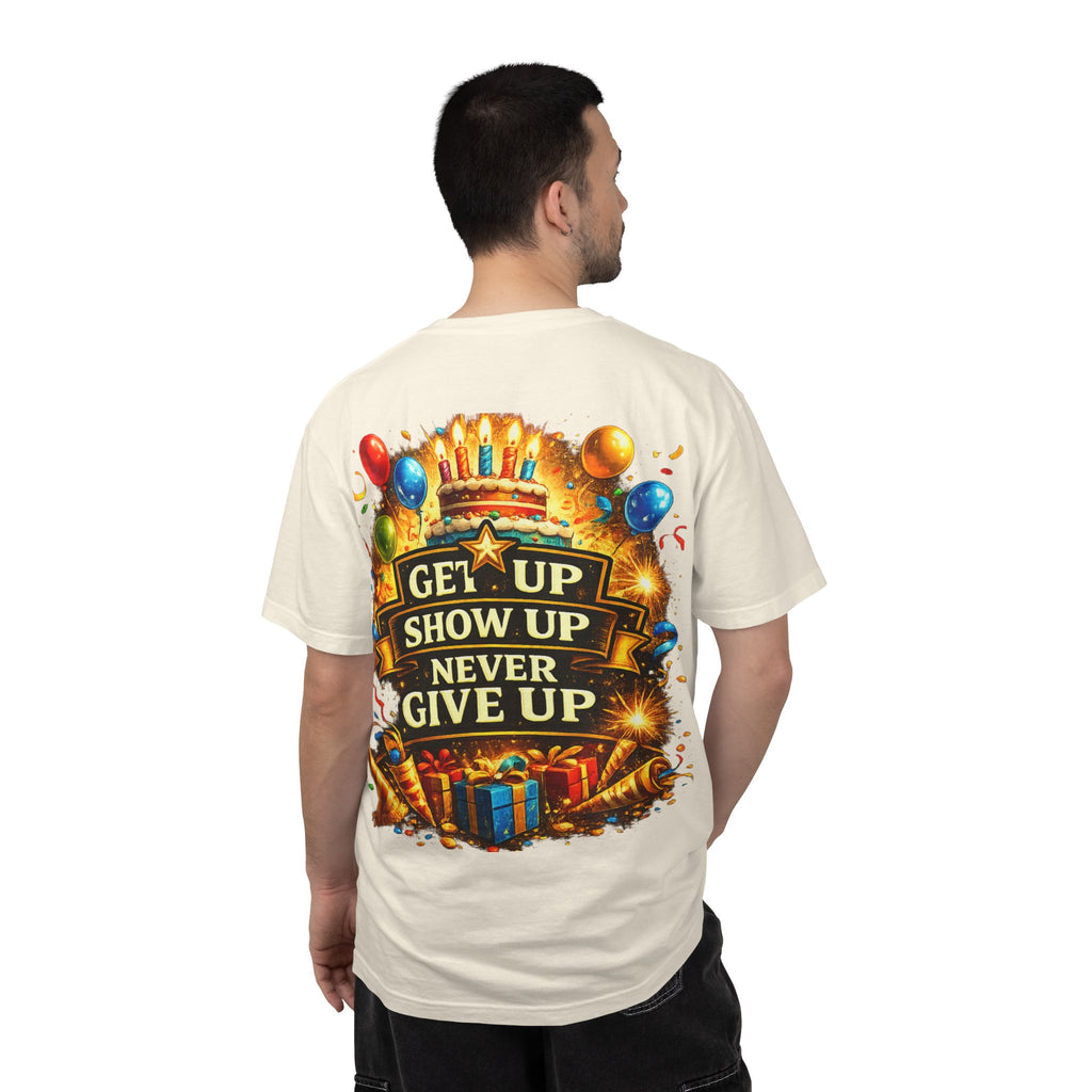 Custom Name & Age Birthday Crew T-Shirt – Personalized Group Shirt