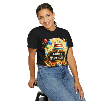 Custom Name Birthday T-Shirt – Get Up Show Up Never Give Up