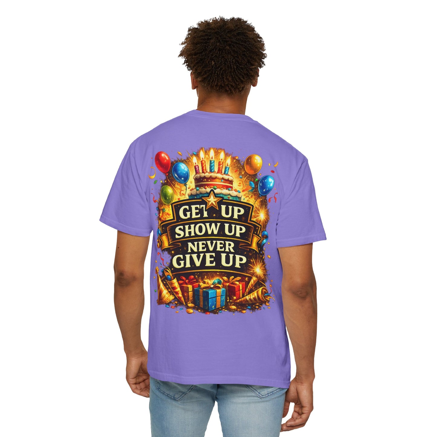 Custom Name & Age Birthday Crew T-Shirt – Personalized Group Shirt