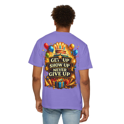 Custom Name & Age Birthday Crew T-Shirt – Personalized Group Shirt