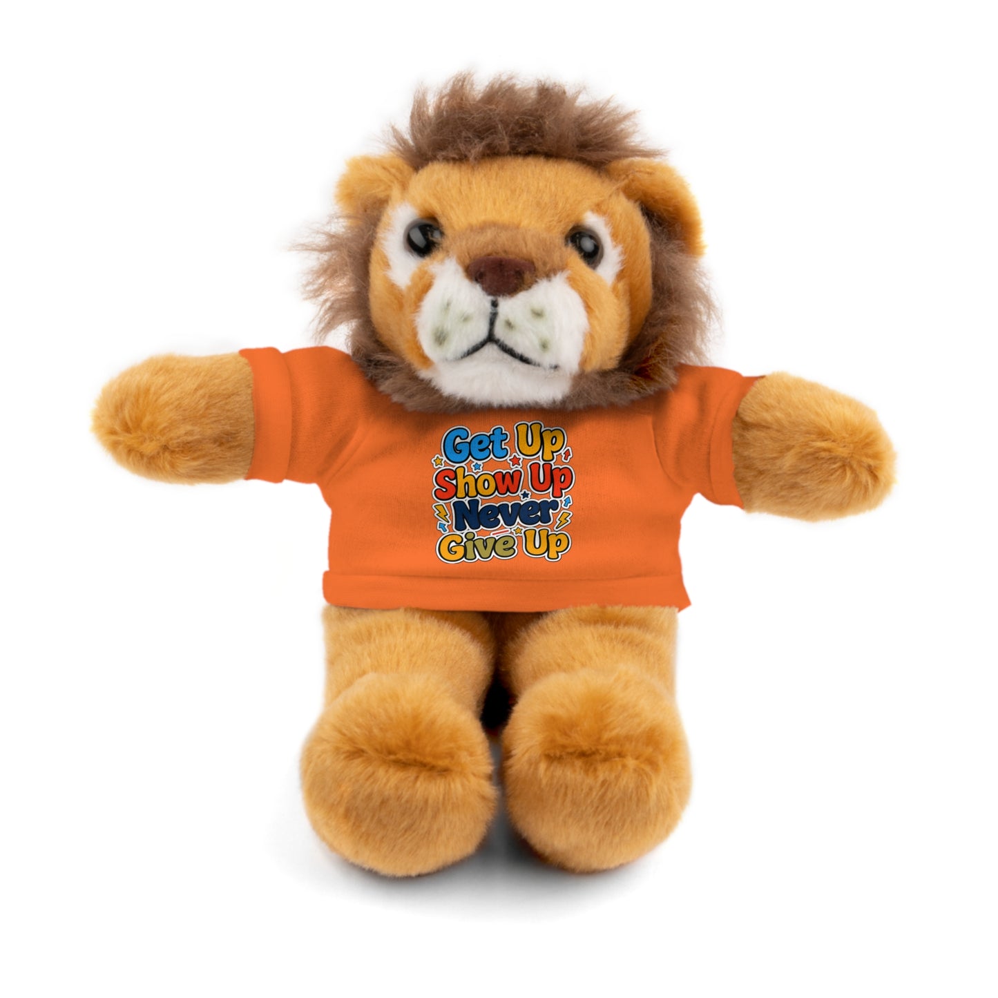 Stuffed Animals with Tee " Get Up Show Up Never Give Up"