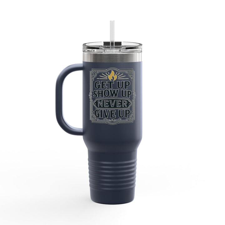 Discipline Outlifts Motivation Insulated Travel Mug, 40oz