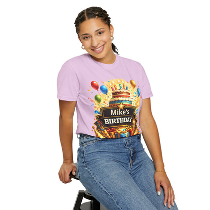 Custom Name Birthday T-Shirt – Get Up Show Up Never Give Up