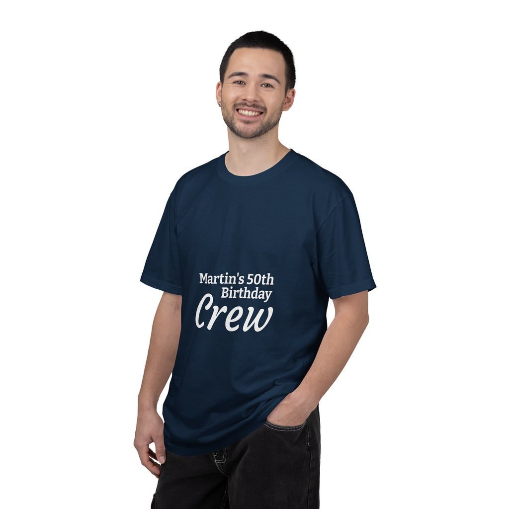Custom Name & Age Birthday Crew T-Shirt – Personalized Group Shirt