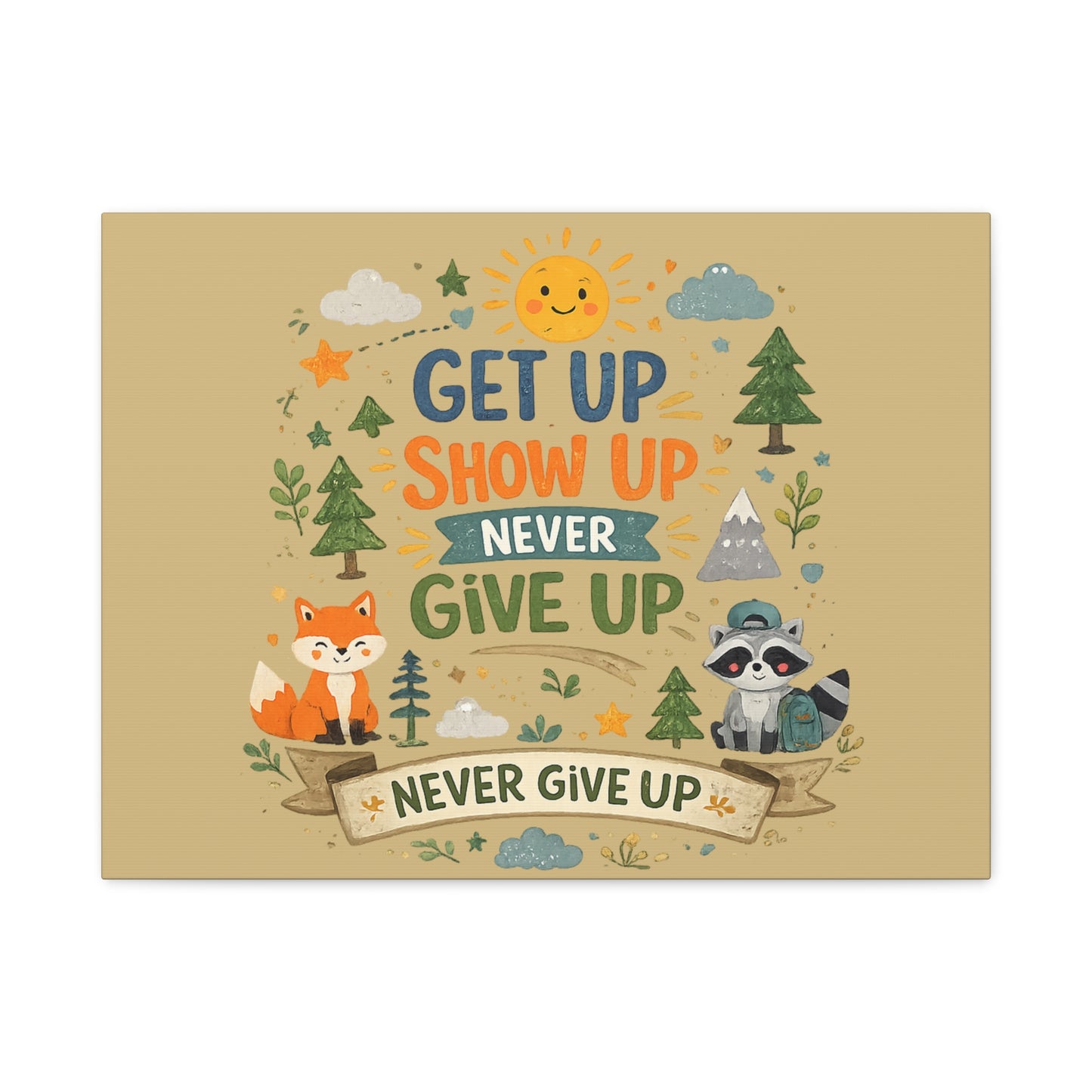 Kids Inspirational Canvas Wall Art – Premium Motivational Canvas Print for Bedroom, Playroom & Nursery Décor
