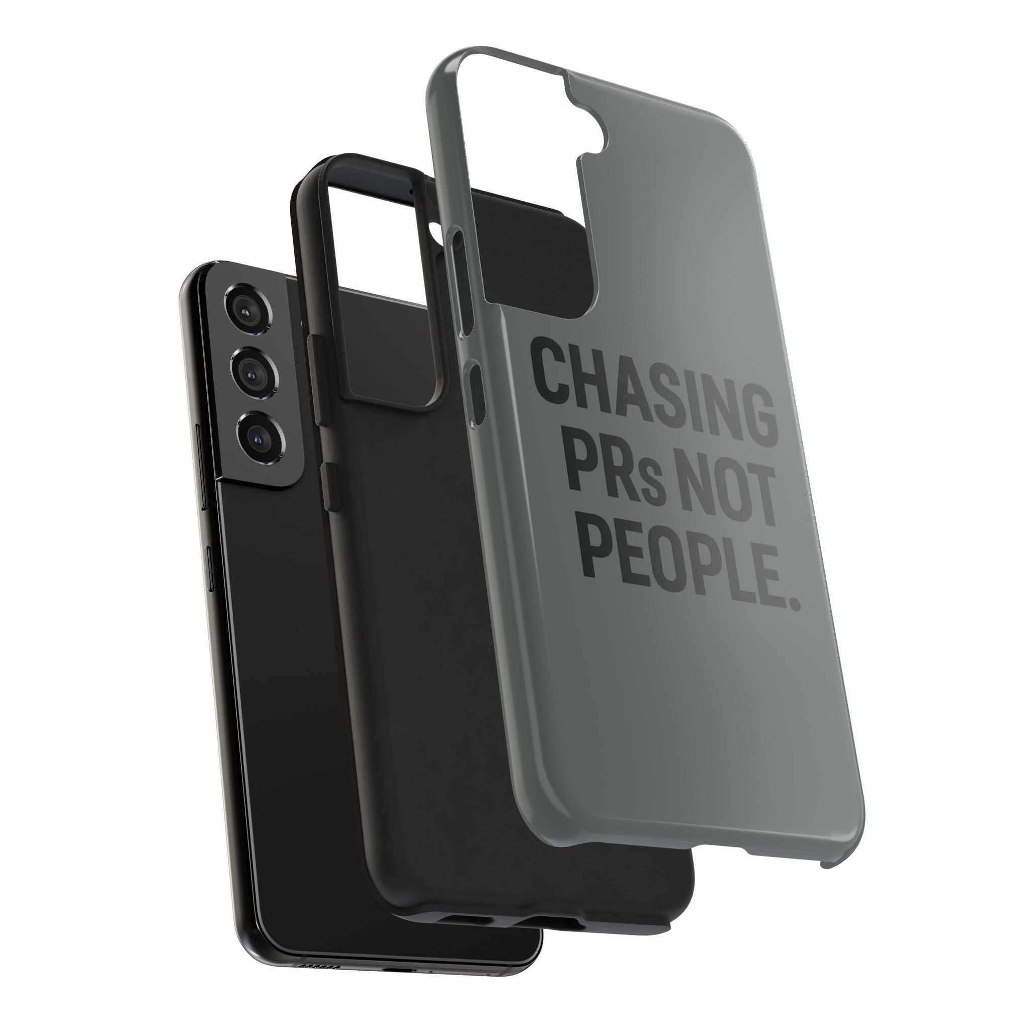 Chasing PRs Not People. Tough Phone Case