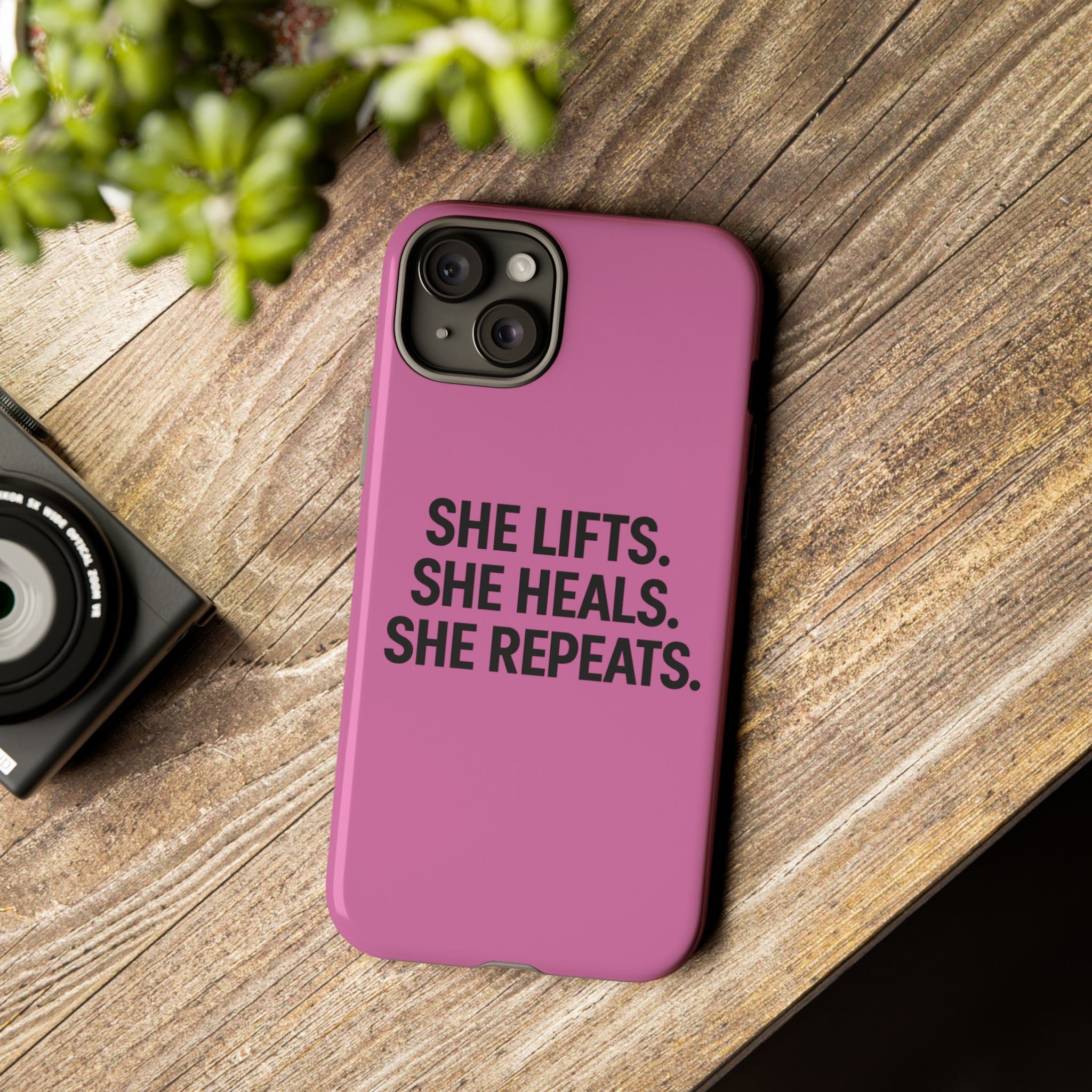 She lifts. She heals. She repeats. Tough Phone Cases