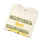 Custom Name Motivational T-Shirt – Can’t Stop. Won’t Stop.
