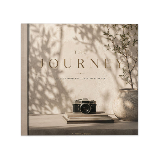 The Journey™ Premium Photo Book — Timeless Luxury Album for Family, Travel, Weddings & Memories