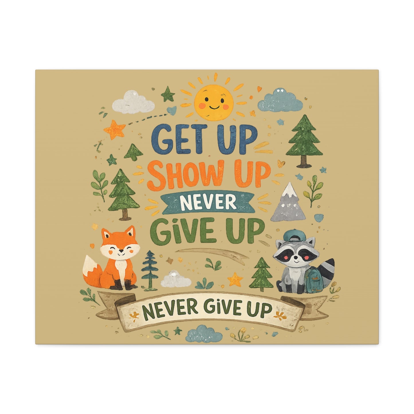 Kids Inspirational Canvas Wall Art – Premium Motivational Canvas Print for Bedroom, Playroom & Nursery Décor