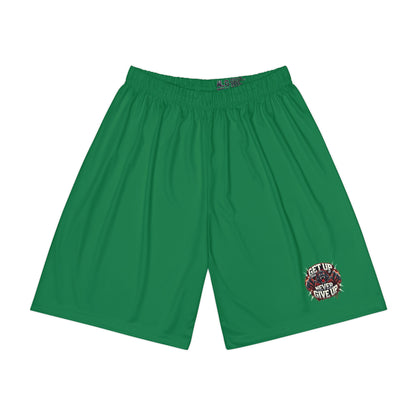 Relentless Performance Men’s Sports Shorts (Dark Green)