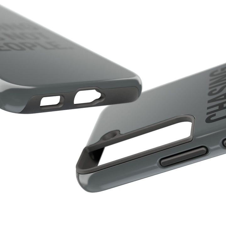Chasing PRs Not People. Tough Phone Case
