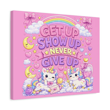 Kids Inspirational Canvas Wall Art – Premium Motivational Canvas Print for Bedroom, Playroom & Nursery Décor