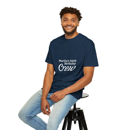 Custom Name & Age Birthday Crew T-Shirt – Personalized Group Shirt