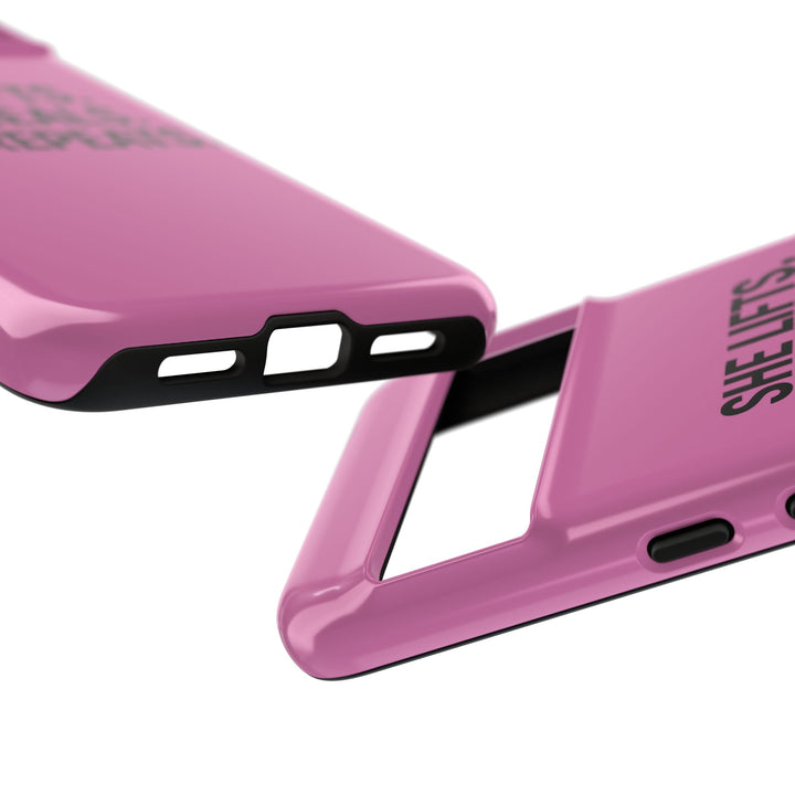 She lifts. She heals. She repeats. Tough Phone Cases