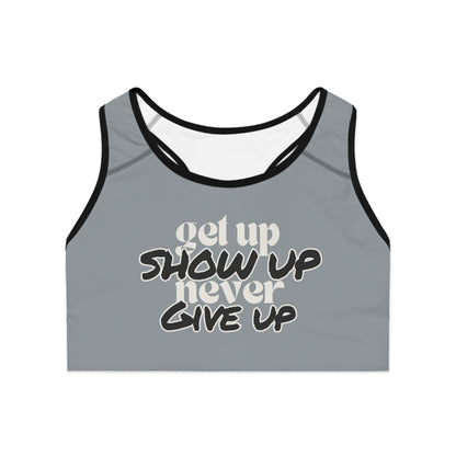 No Excuses Sports Bra – Train Hard, Stay Supported (Gravel)