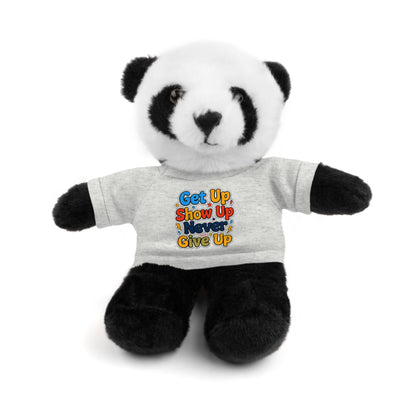 Stuffed Animals with Tee " Get Up Show Up Never Give Up"