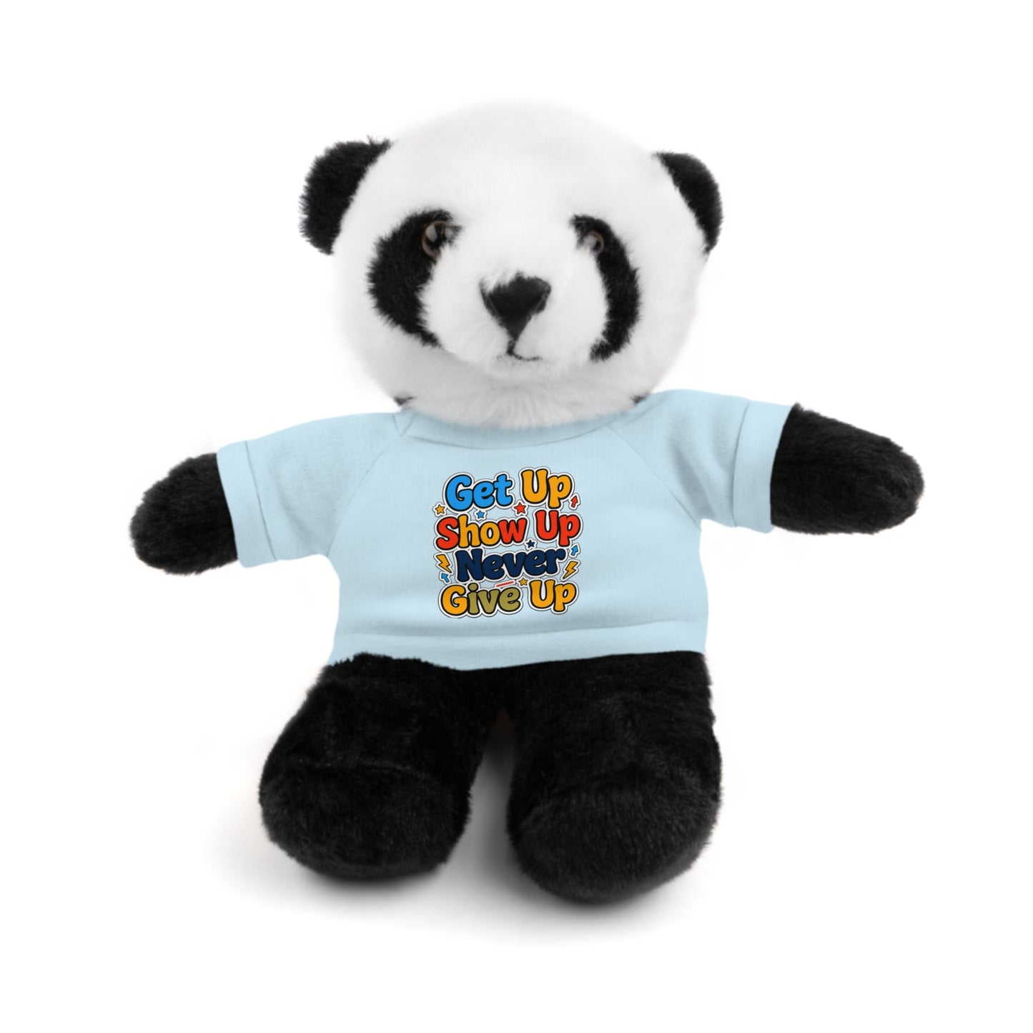 Stuffed Animals with Tee " Get Up Show Up Never Give Up"
