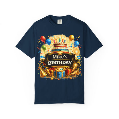 Custom Name Birthday T-Shirt – Get Up Show Up Never Give Up