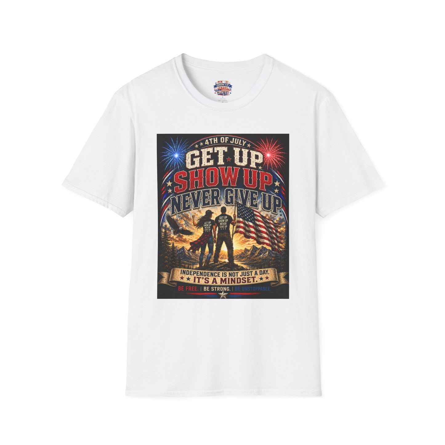 Patriotic 4th of July Unisex T-Shirt | Soft USA Independence Day Tee | American Pride Graphic Shirt for Men & Women
